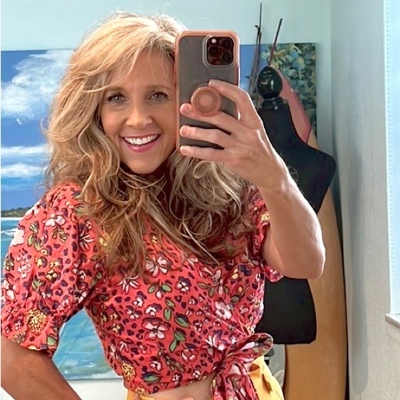 🌸XiX Palms,Honolulu, HI, Excellent Condition,Floral LARGE Bow-Knot Front,Size M - Picture 1 of 13